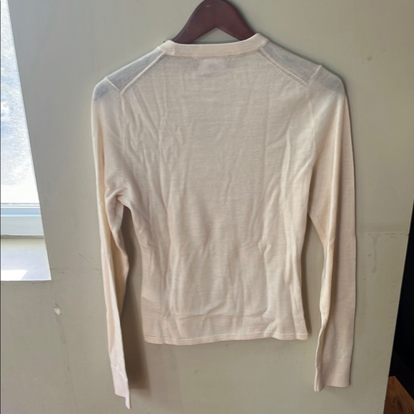 J.Crew Women’s Cream Knit Top – Classic Short Sleeve Sweater Style, Size S NWT - Picture 9 of 10